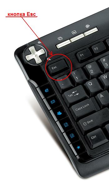 Не работает кнопка esc на клавиатуре как заменить